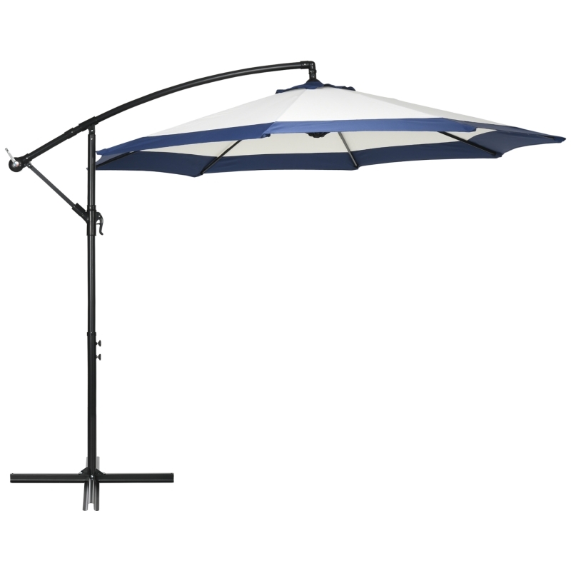 Cantilever Umbrella with Offset Stand and Cross Base