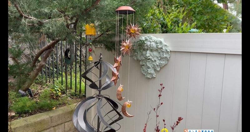 Celestial Theme Wind Chime with Solar Powered Glow