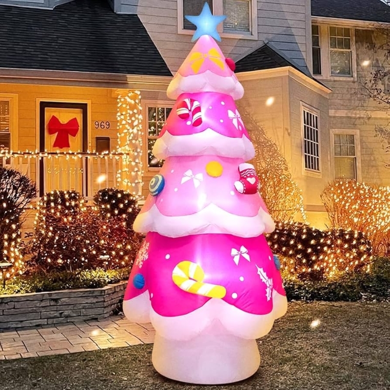 Christmas Inflatable Oversized Tree Internal Illumination Yard