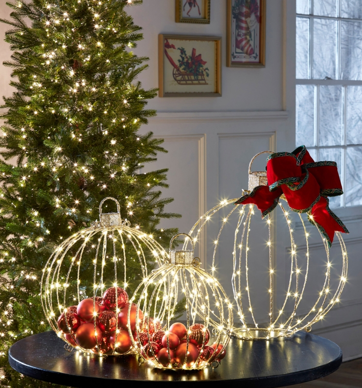 Christmas Ornament Wire Frame Spherical Large Metal Frame decoration