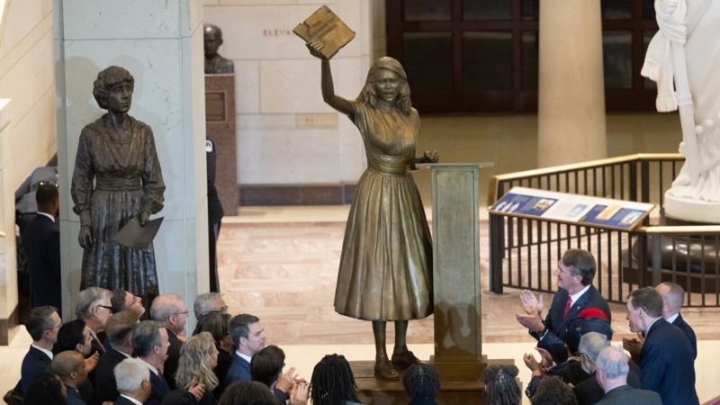 Classical Bronze Statue, Monumental Scale on Tiered Pedestal Base.