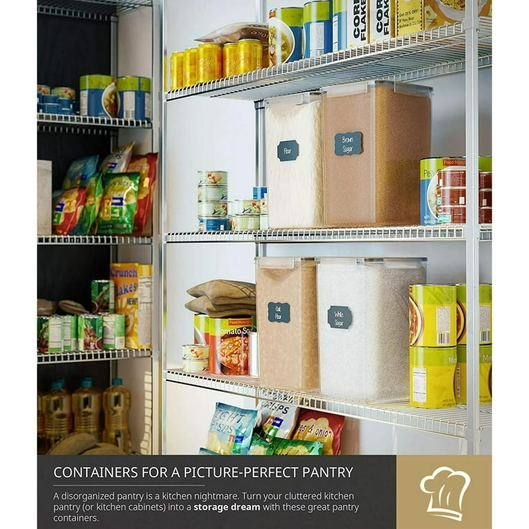 Clear Food Storage Container with Airtight Locking Lid & Tall Form