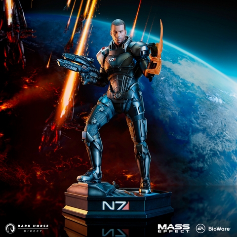 Collectible Statue Tactical Armor Carbon Fiber Pattern Industrial Base