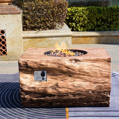 Concrete Hidden Fuel Tank Fire Pits You'll Love | Wayfair