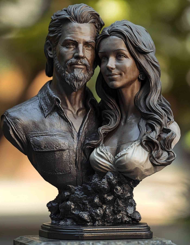 Custom 3D Printed Figurine, Dynamic Human Pose, Modern Decor