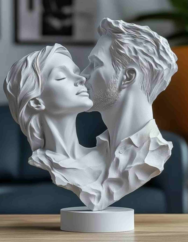 Customized 3D Printed Figurine, Vibrant Red Clothing Detail