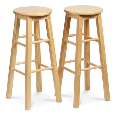 Dark Espresso Ladder Back Bar Stool Wood Toned Traditional Seating
