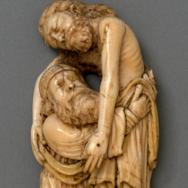 Decorative Plaque Figurative Carved Wall Art, Early Medieval Relief