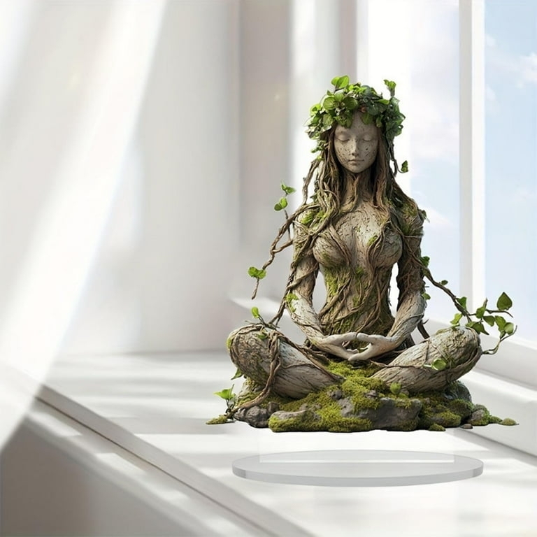 Decorative Plaque Nature Spirit Art Botanical Print Acrylic Desk Decor