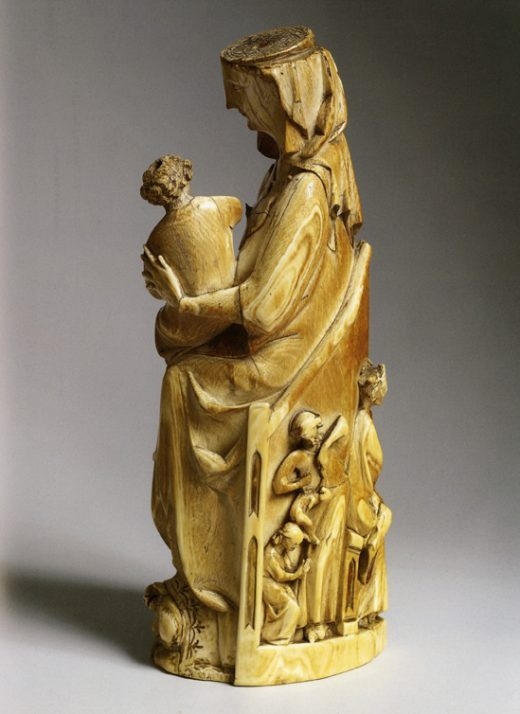 Decorative Plaque Seated Figure Relief, Classical Architectural Motif