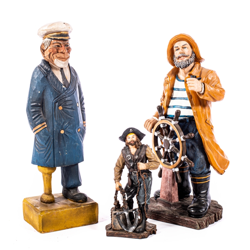Decorative Statue Life Sized Nautical Uniform Themed Party Decor