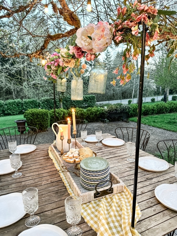 Dining Table Cane Back Chair Styling Gold Accents French Country