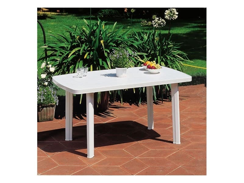 Dining Table Grey Rectangular Thin Profile Top Stainless Steel Base