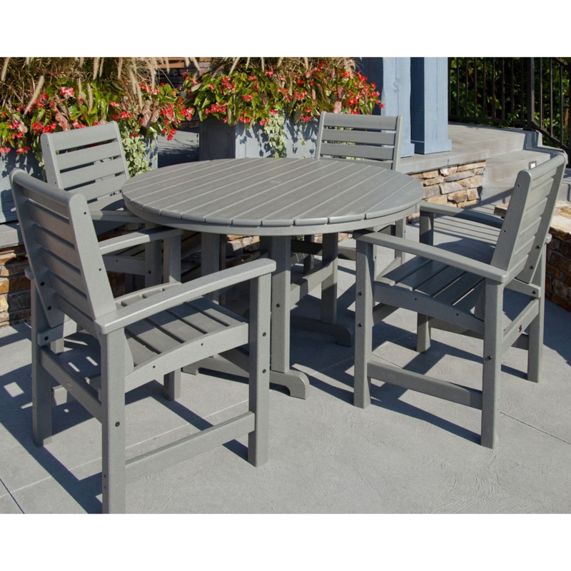 Dining Table Round White And Light Brown Cross-Buck Base
