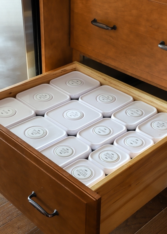 Drawer Organizer for Snack Categorization using Clear Acrylic Bins