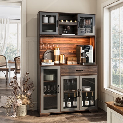 Engineered Wood Food Pantries You'll Love | Wayfair
