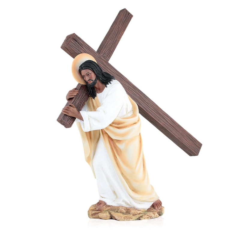 Figurine, African American Depiction Traditional Religious Art Piece.