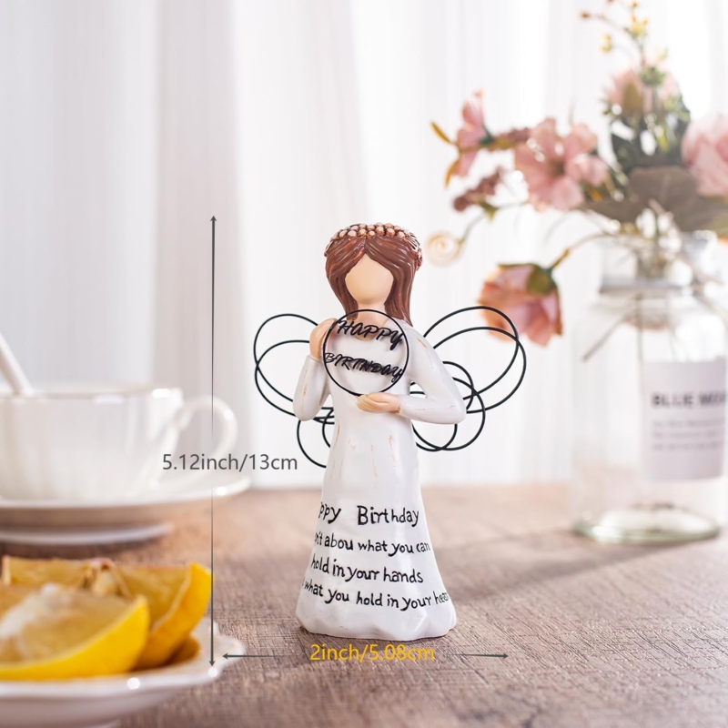 Figurine Faceless Design Hand Painted Resin Minimalist Birthday