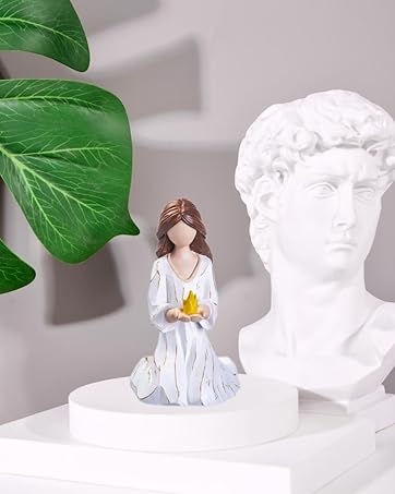 Figurine Hand Painted Resin Birthday Children Pedestal Base