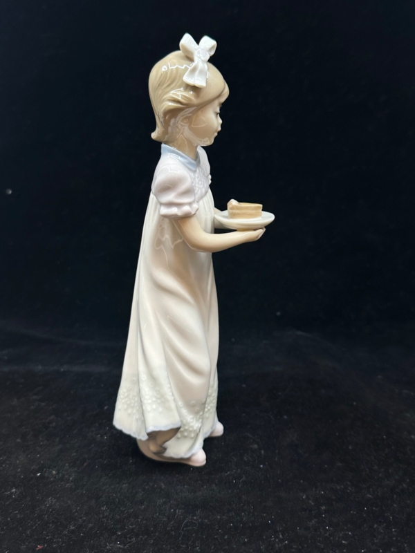 Figurine Porcelain Birthday Girl Glossy Finish Pastel Palette