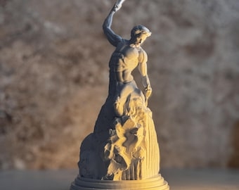 Figurine Sculpture Self Carving Motif Stone Like Finish Symbolic Art