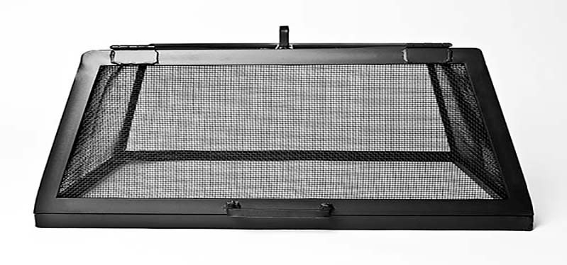 Fire Pit Spark Screen Rectangular Mesh Hinged Access Door