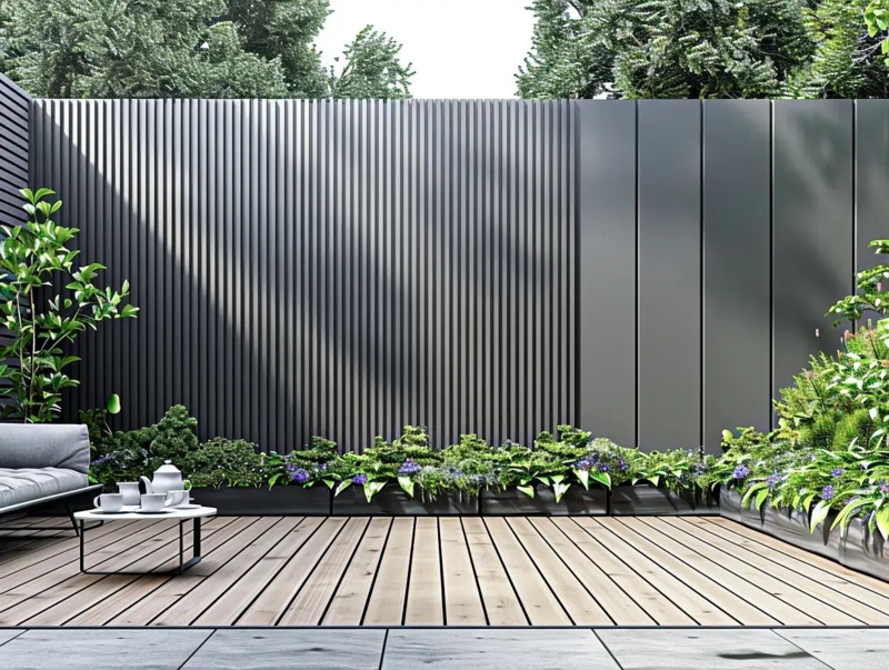 Fluted Wall Paneling for Minimalist Patio & Terrace