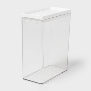Food Storage Canister White Lid Airtight Clear Pantry Organization