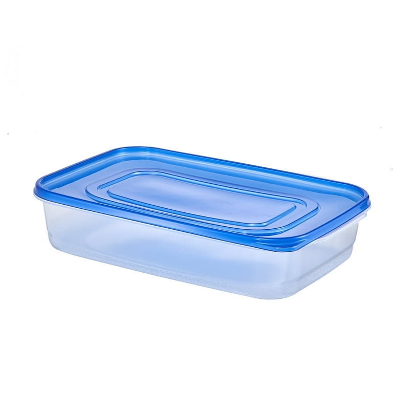 Food Storage Container Matching Lid Rectangular Pantry Organization Bin