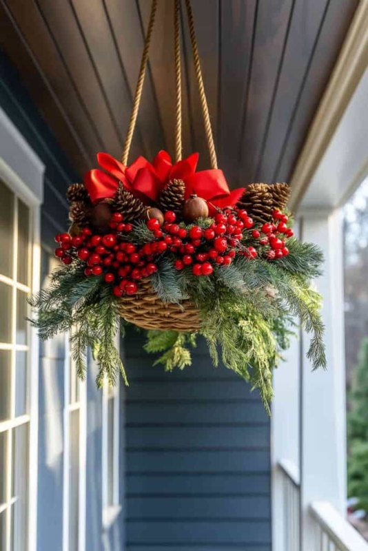 Front Porch Entryway Layered Door Mats Holiday Color Blocking Black Red