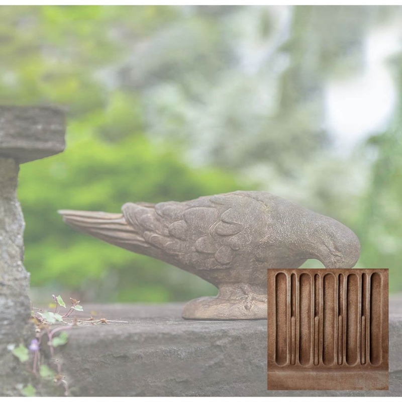 Garden Statue Cast Stone Brownstone Finish French Country Style