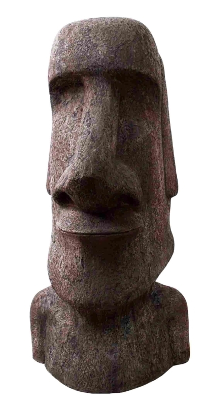Garden Statue Life Size Resin Head for Modern Eclectic Patio Decor