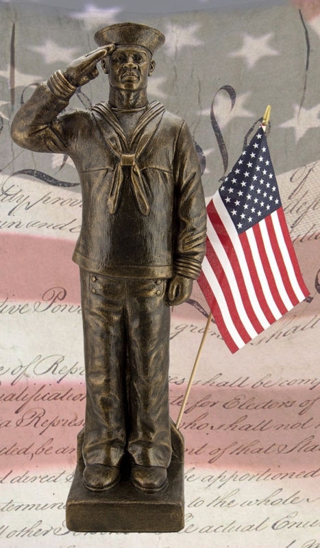 Garden Statue Weathered Patina Life Size African American Features