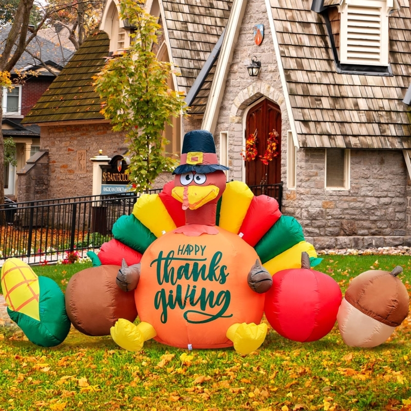 Thanksgiving Inflatable Decorations Outdoor Holiday Decorations