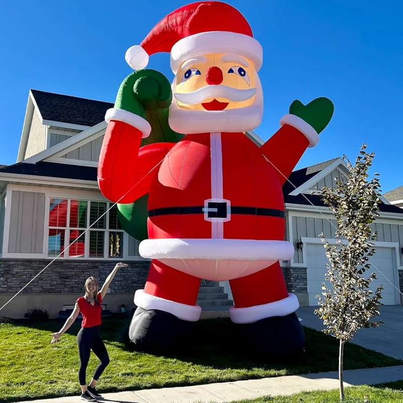 Inflatable Santa Giant 26 Ft Monumental Holiday Yard Display