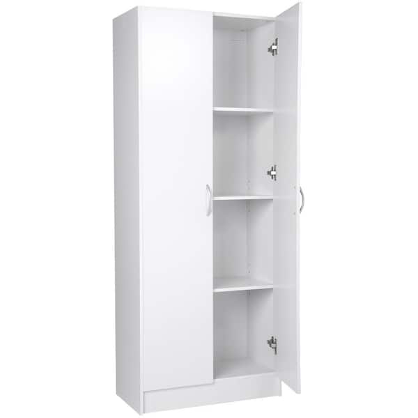 Kitchen Pantry White Freestanding Silhouette Adjustable Shelving
