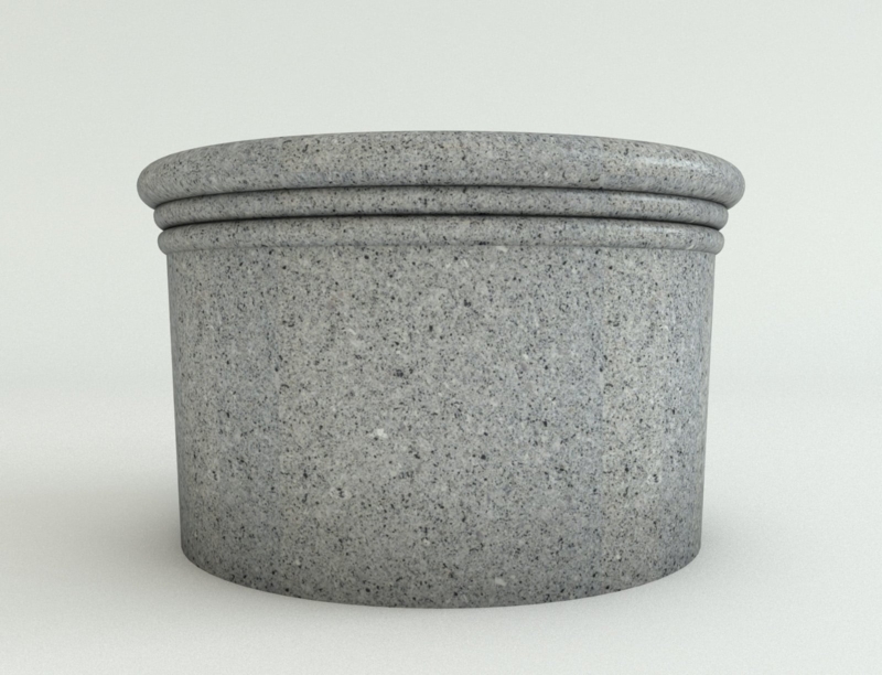 Large Planter, Round Terracotta Look with Tapered Base