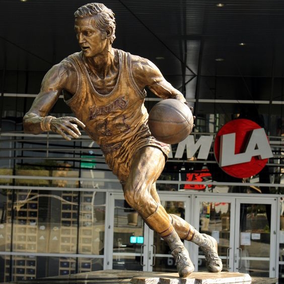 Life-Size Bronze Basketball Player Sculpture in Dynamic Pose