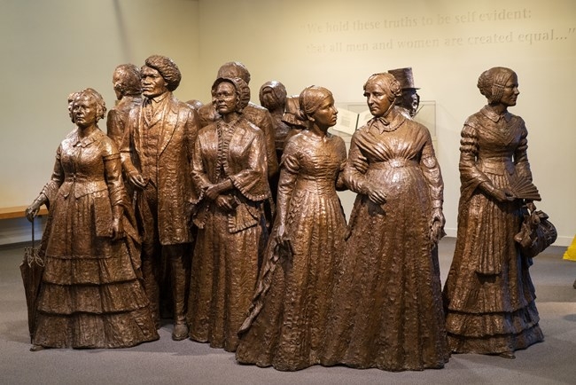 Life-Size Sculpture Group: Large Scale Figurative Art Exhibit.