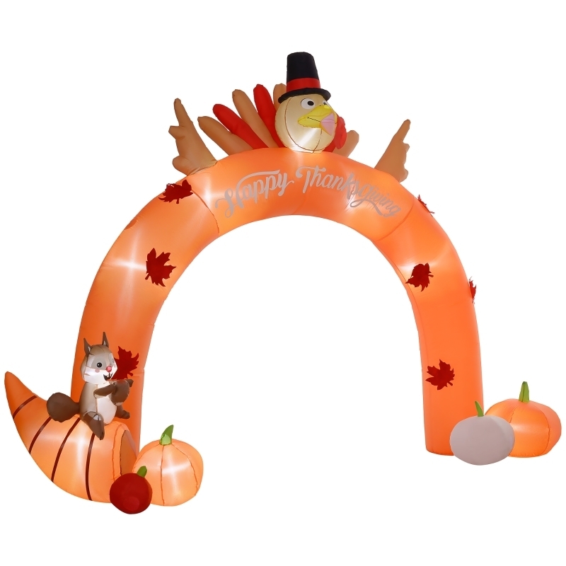 Massive 9.7ft Inflatable Archway Thanksgiving Turkey Decoration