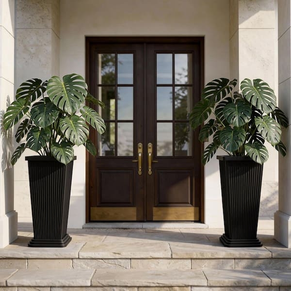 Matte Finish Smooth Tapered Square Planter Extra Tall