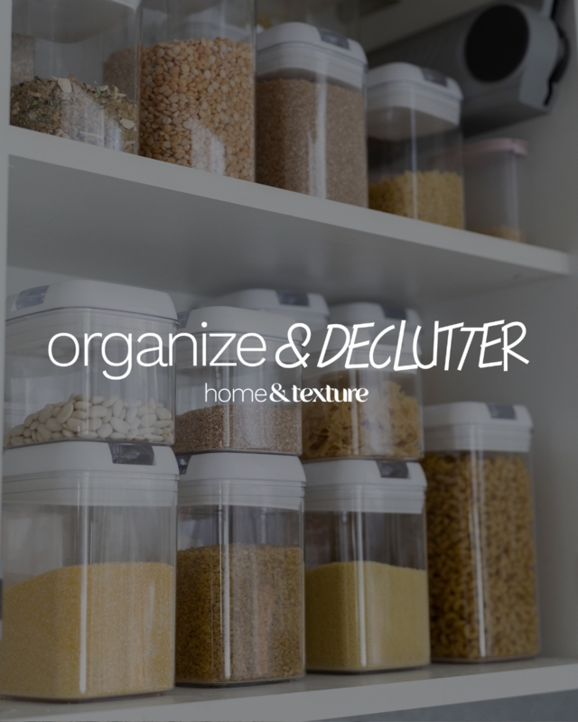 Minimalist Glass Jar Storage With Bamboo Lids And White Wire Baskets