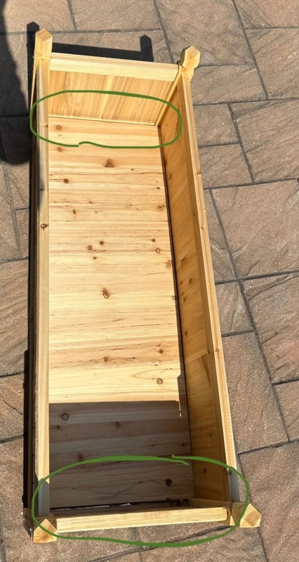 Modern Matte Gray Stone-Like Rectangular Planter Boxes for Patios