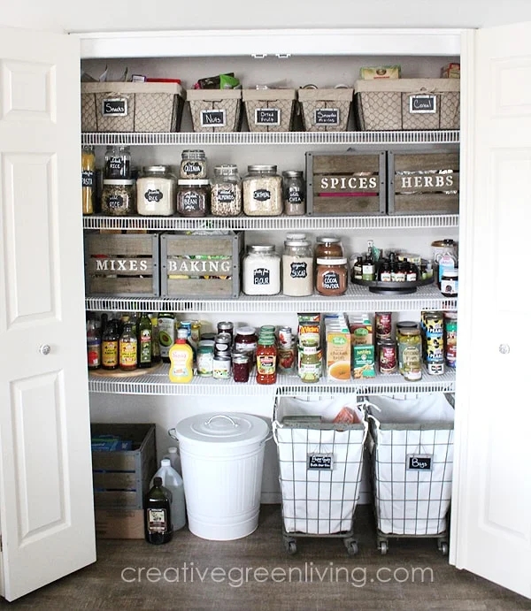 My Farmhouse Pantry Closet Organization Makeover | Eco-Friendly Home &  Garden - Creative Green Living