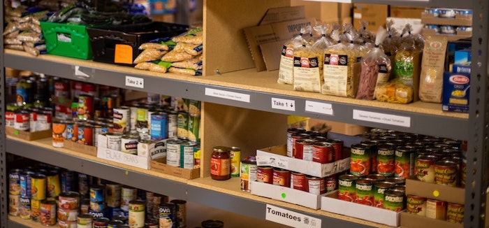 Natural Wood Open Shelving for Minimalist Pantry Staples