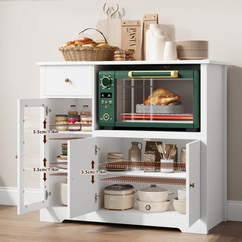 Organic Modern Pantry with Woven Panels & Charging Station