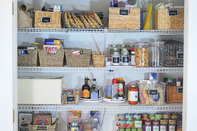 Organizing Our Double Pantry {Real Food Organization}