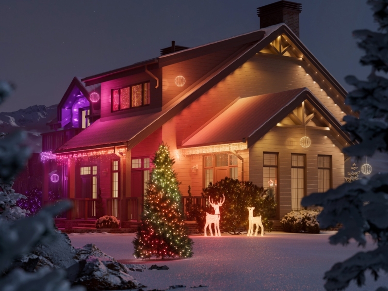 Outdoor Christmas Lights Smart LED Zoned Color Gradients (69)