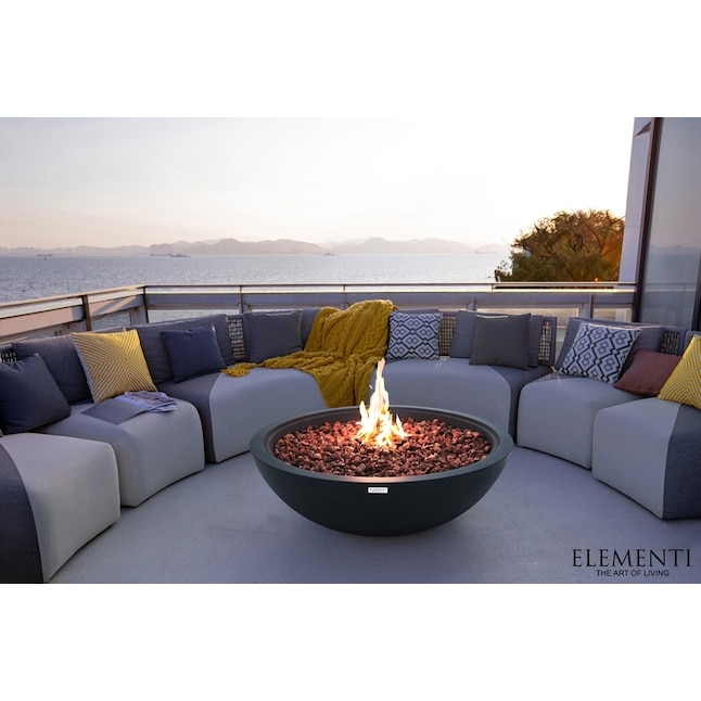 Outdoor Fireplace Stone Texture Square Silhouette Dark Grey Coastal