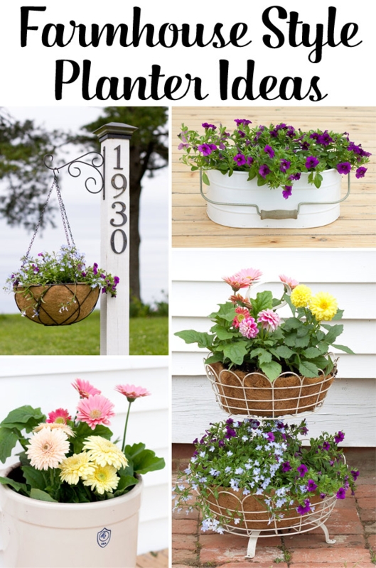 Outdoor Planter Rectangular Trough Natural Wood Farmhouse